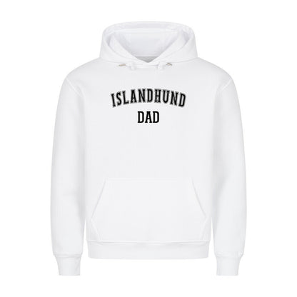 Premium Hoodie "Islandhund - DAD" Weiß – hunde-shirt.de