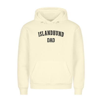 Premium Hoodie "Islandhund - DAD" Beige – hunde-shirt.de