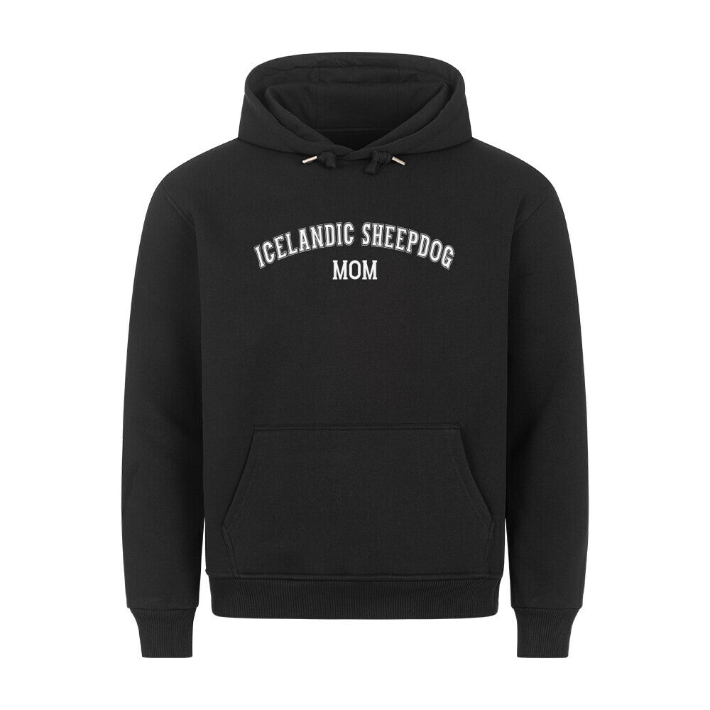 Premium Hoodie "Icelanding Sheepdog - MOM" Schwarz – hunde-shirt.de