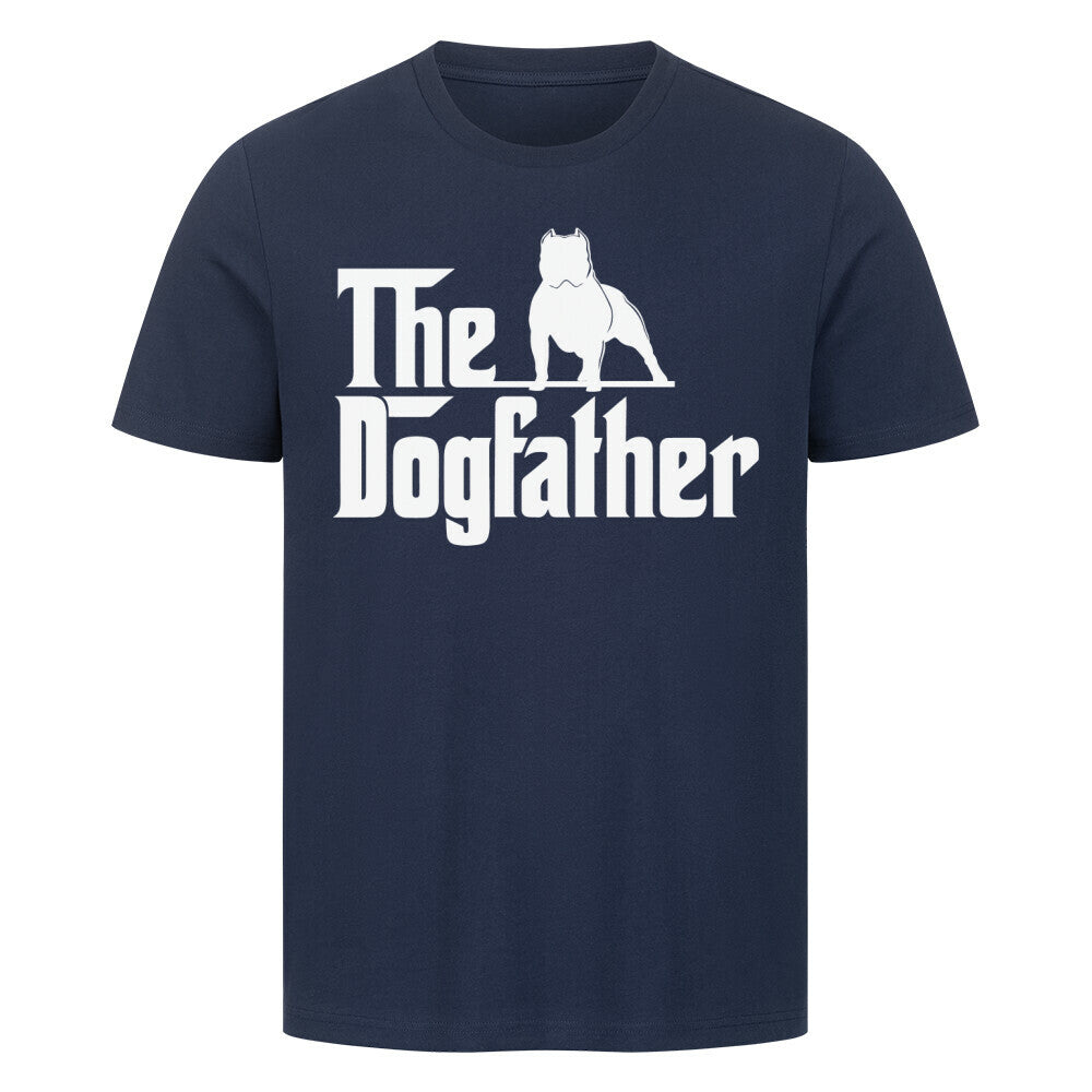 Premium T-Shirt "American Bully XL / XXL - Dogfather" French Navy – hunde-shirt.de