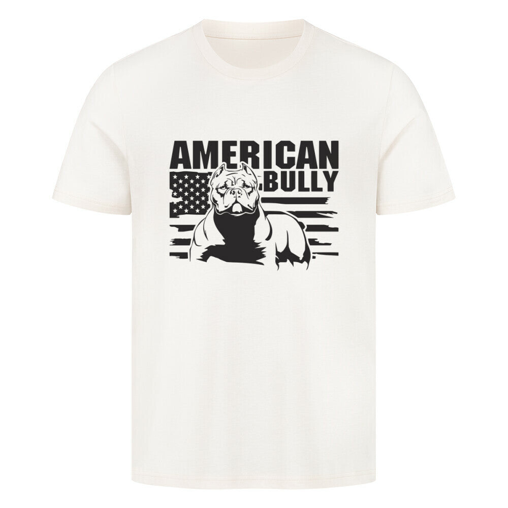 Premium T-Shirt "American Bully XL / XXL - Statement" Natural Raw – hunde-shirt.de