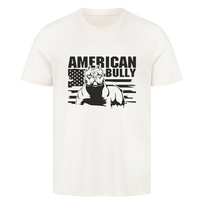 Premium T-Shirt "American Bully XL / XXL - Statement" Natural Raw – hunde-shirt.de