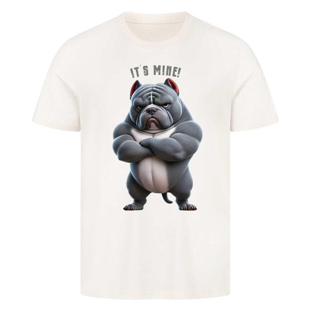 Premium T-Shirt "American Bully XL / XXL - It´s mine" Natural Raw – hunde-shirt.de