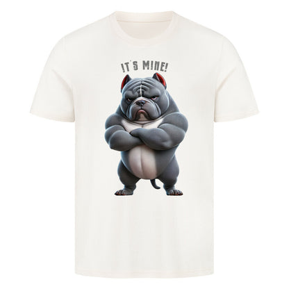 Premium T-Shirt "American Bully XL / XXL - It´s mine" Natural Raw – hunde-shirt.de
