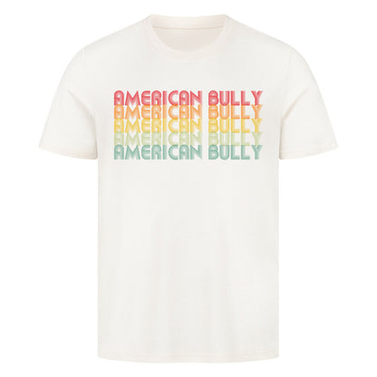 Premium T-Shirt "American Bully XL / XXL - RETRO" Natural Raw – hunde-shirt.de