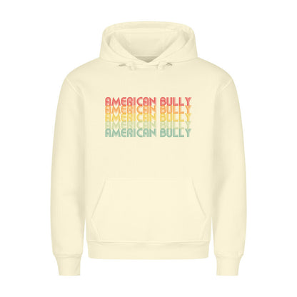 Premium Hoodie "American Bully XL / XXL - RETRO" Beige – hunde-shirt.de