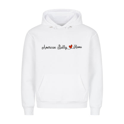 Premium Hoodie "American Bully XL / XXL - Mama" Weiß – hunde-shirt.de
