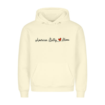 Premium Hoodie "American Bully XL / XXL - Mama" Beige – hunde-shirt.de