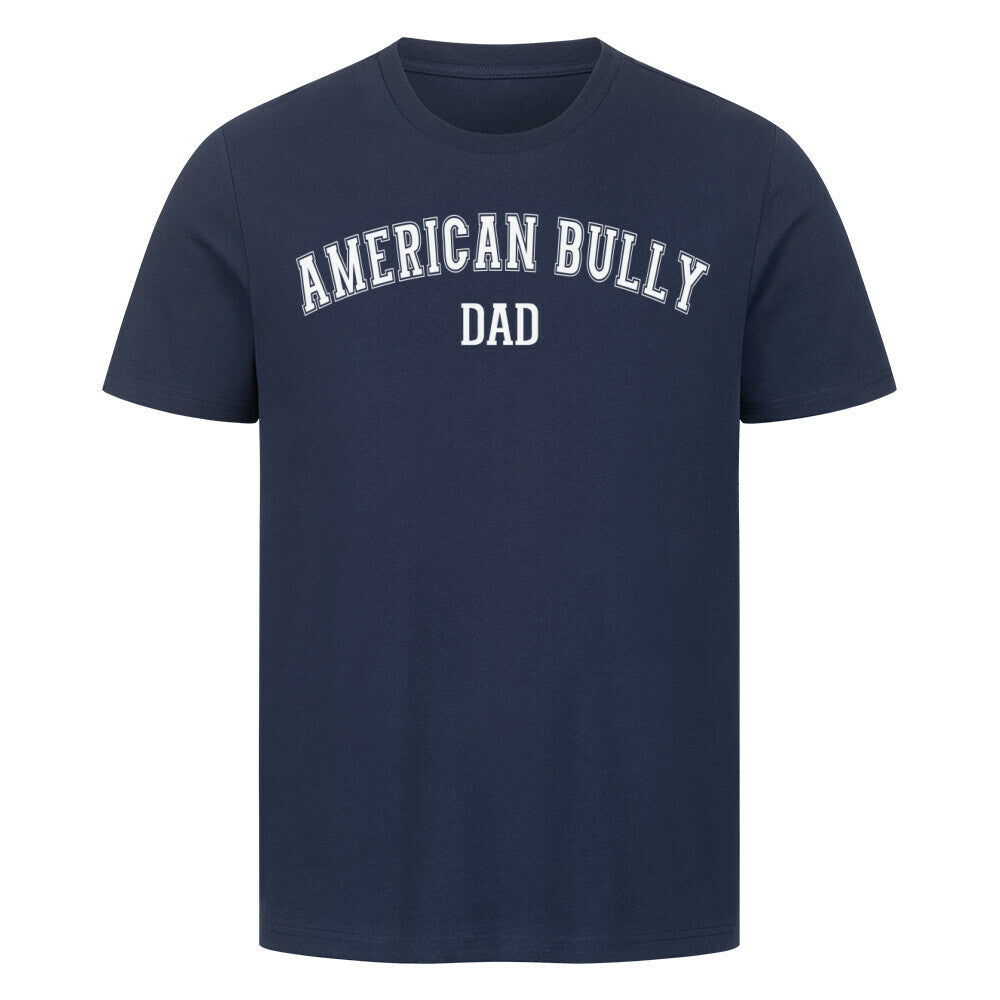 Premium T-Shirt "American Bully XL / XXL - DAD" French Navy – hunde-shirt.de