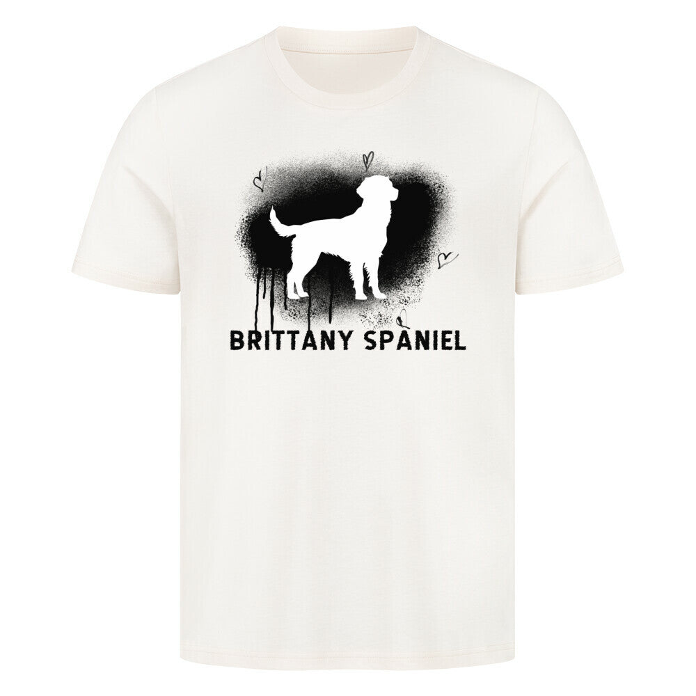 Premium T-Shirt "Brittany Spaniel - Brush" Natural Raw – hunde-shirt.de