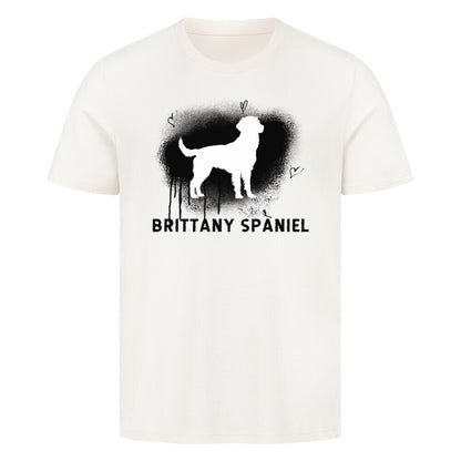 Premium T-Shirt "Brittany Spaniel - Brush" Natural Raw – hunde-shirt.de