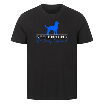 Premium T-Shirt "Brittany Spaniel - Seelenhund" Schwarz – hunde-shirt.de