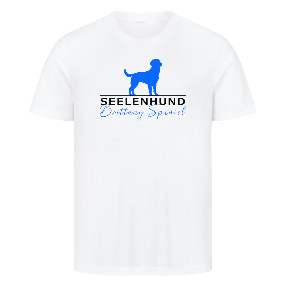 Premium T-Shirt "Brittany Spaniel - Seelenhund" Weiß – hunde-shirt.de