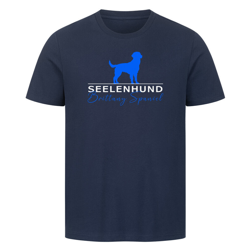Premium T-Shirt "Brittany Spaniel - Seelenhund" French Navy – hunde-shirt.de