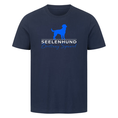 Premium T-Shirt "Brittany Spaniel - Seelenhund" French Navy – hunde-shirt.de