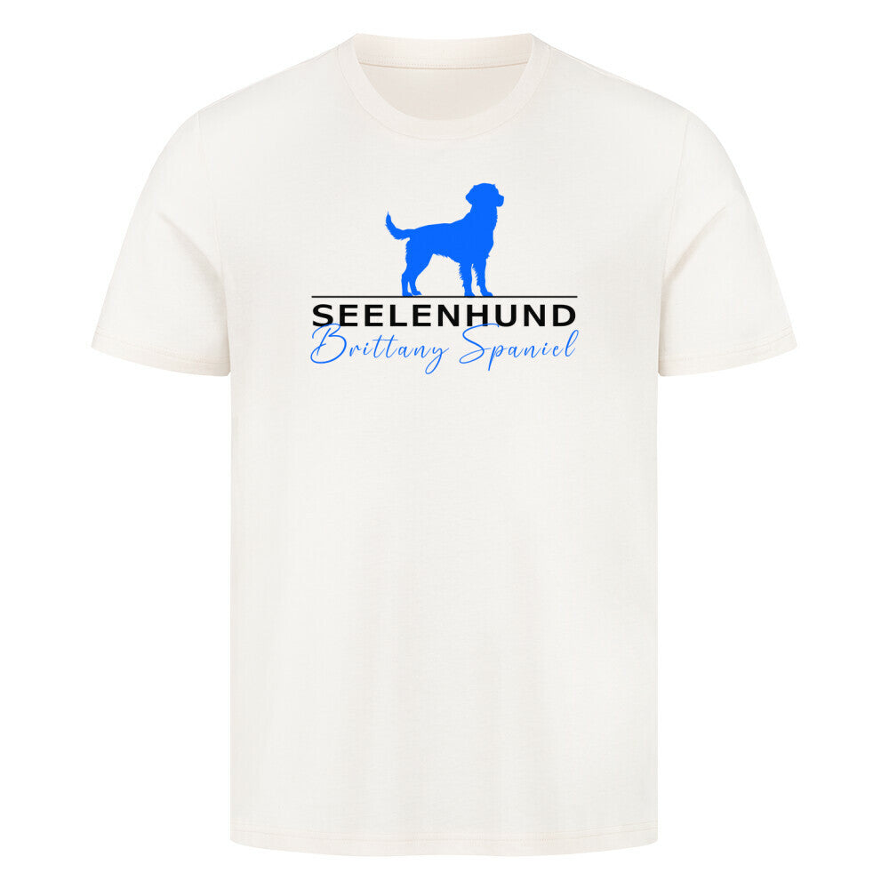 Premium T-Shirt "Brittany Spaniel - Seelenhund" Natural Raw – hunde-shirt.de