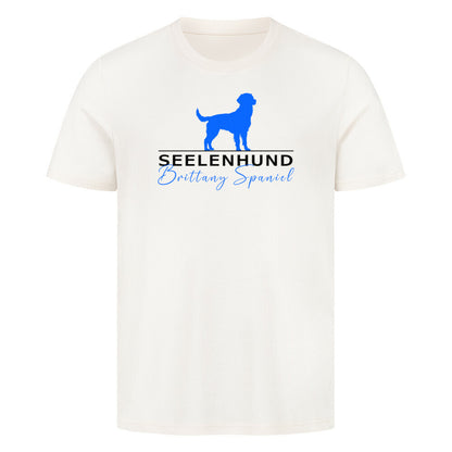 Premium T-Shirt "Brittany Spaniel - Seelenhund" Natural Raw – hunde-shirt.de