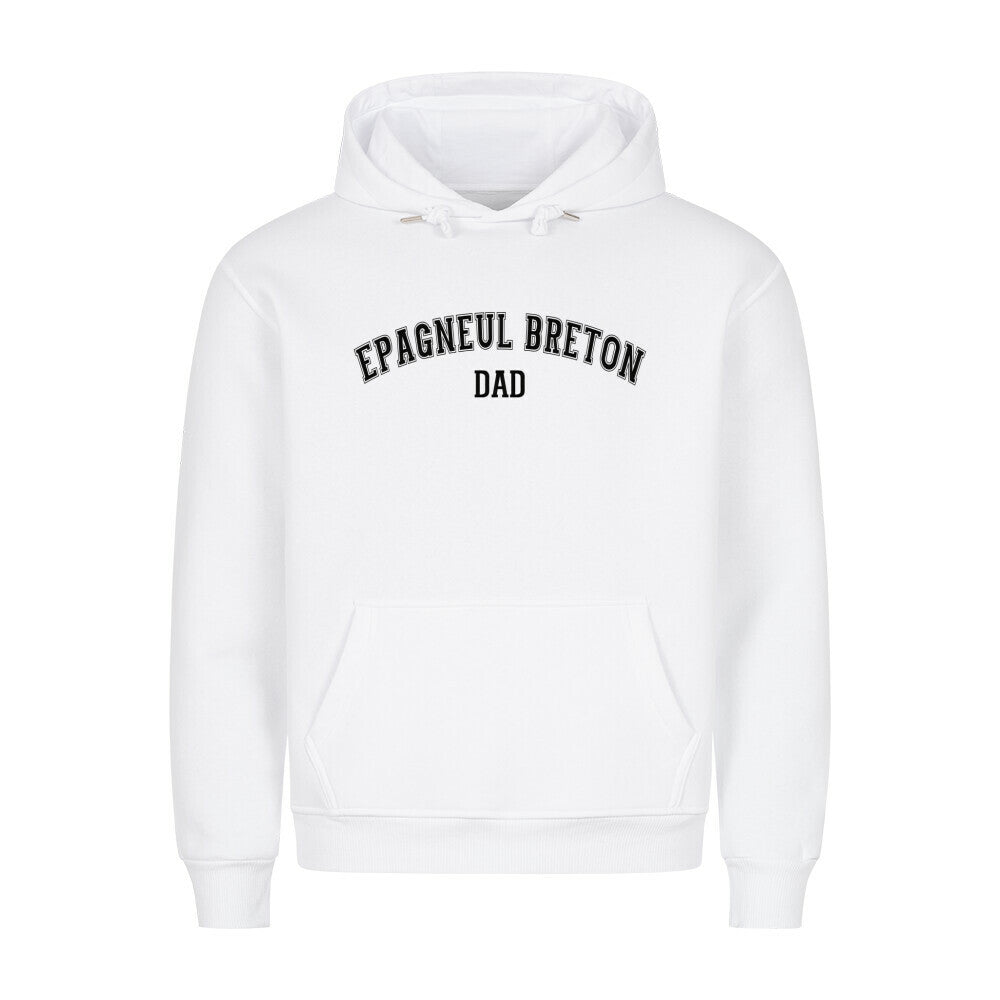 Premium Hoodie "Epagneul Breton - DAD" Weiß – hunde-shirt.de