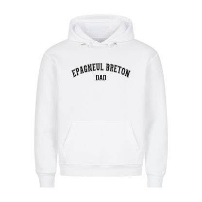 Premium Hoodie "Epagneul Breton - DAD" Weiß – hunde-shirt.de