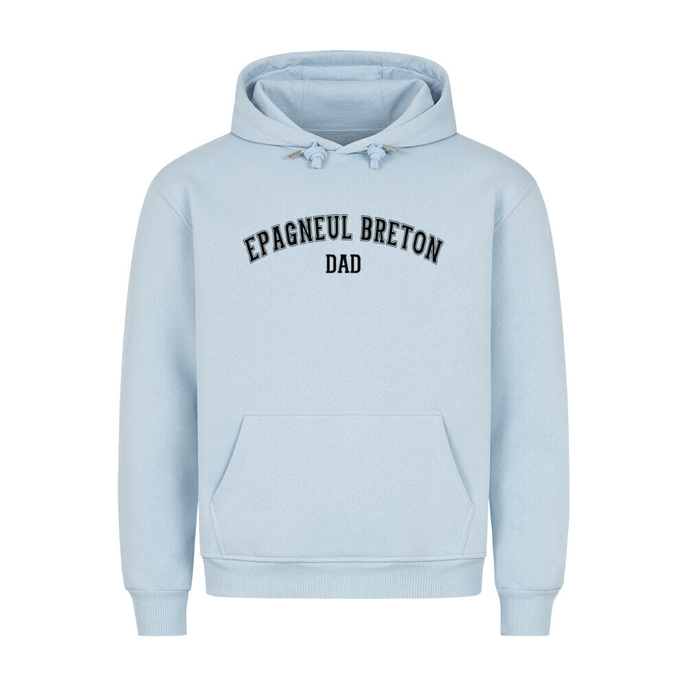 Premium Hoodie "Epagneul Breton - DAD" Babyblau – hunde-shirt.de
