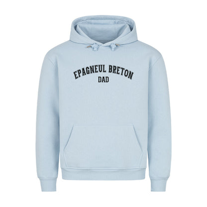 Premium Hoodie "Epagneul Breton - DAD" Babyblau – hunde-shirt.de