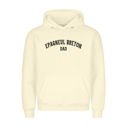 Premium Hoodie "Epagneul Breton - DAD" Beige – hunde-shirt.de