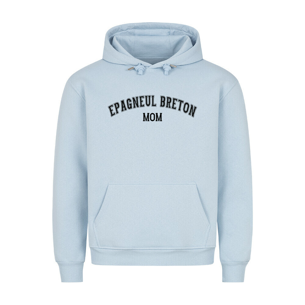 Premium Hoodie "Epagneul Breton - MOM" Babyblau – hunde-shirt.de