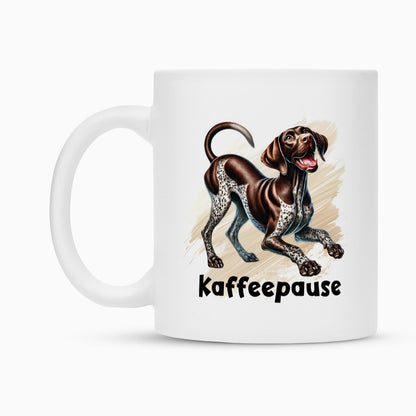 Tasse "Deutsch Kurzhaar - Kaffeepause" – hunde-shirt.de