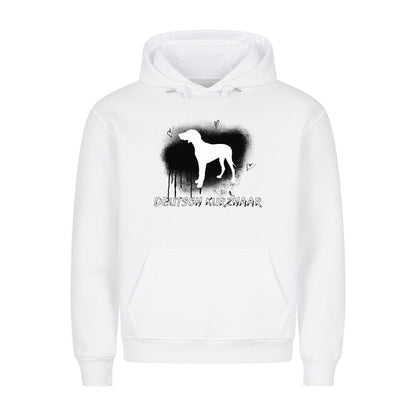 Premium Hoodie "Deutsch Kurzhaar - Brush" Weiß – hunde-shirt.de