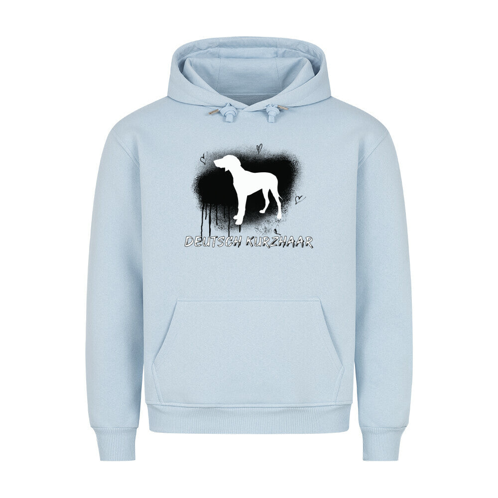 Premium Hoodie "Deutsch Kurzhaar - Brush" Babyblau – hunde-shirt.de