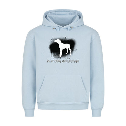 Premium Hoodie "Deutsch Kurzhaar - Brush" Babyblau – hunde-shirt.de