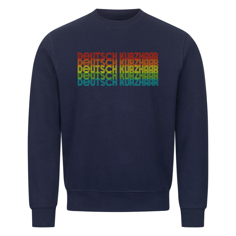 Premium Sweatshirt "Deutsch Kurzhaar - RETRO" Navy Blue – hunde-shirt.de