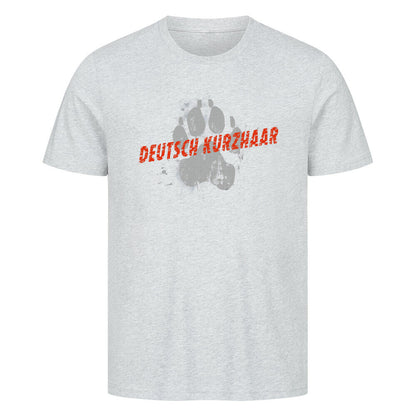 Premium T-Shirt "Deutsch Kurzhaar - PAW" Heather Grey – hunde-shirt.de