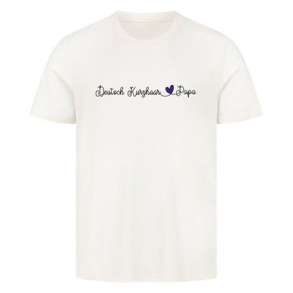Premium T-Shirt "Deutsch Kurzhaar - Papa" Natural Raw – hunde-shirt.de