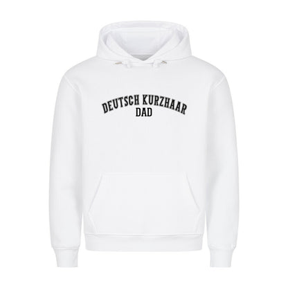 Premium Hoodie "Deutsch Kurzhaar - DAD" Weiß – hunde-shirt.de