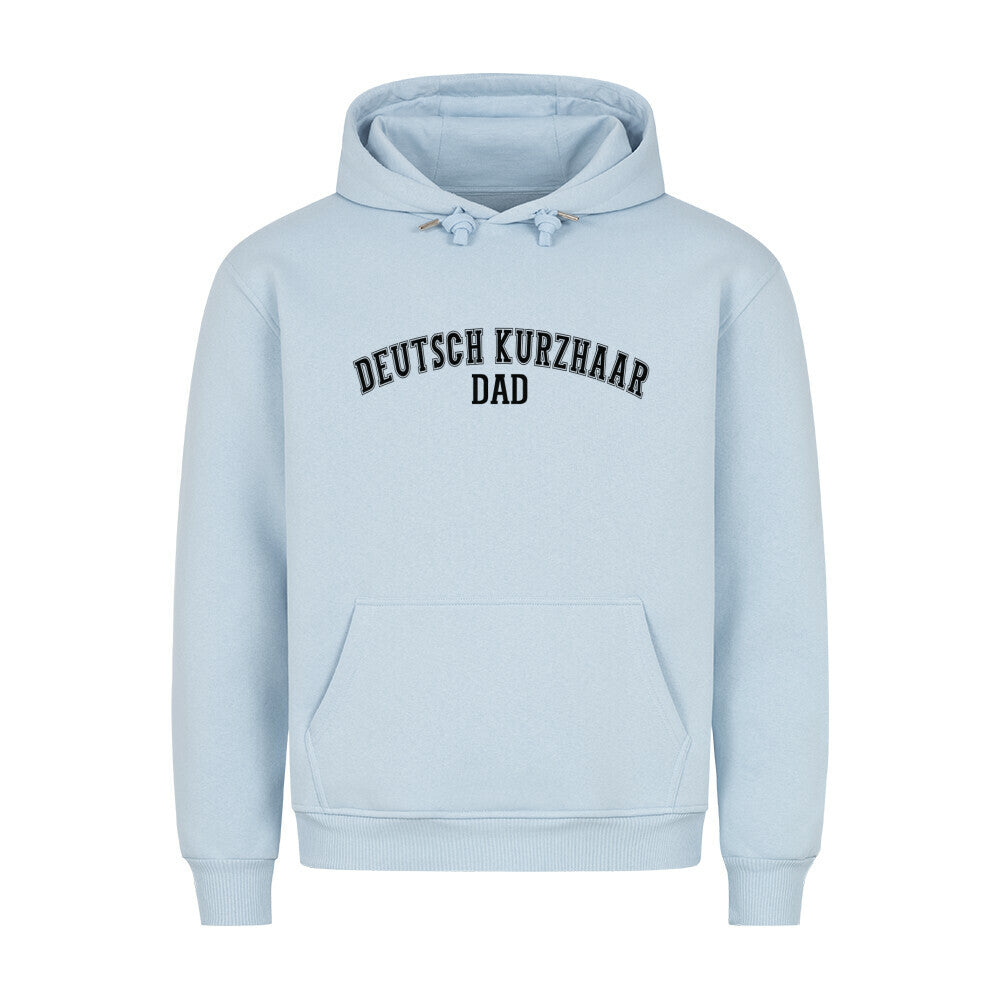 Premium Hoodie "Deutsch Kurzhaar - DAD" Babyblau – hunde-shirt.de