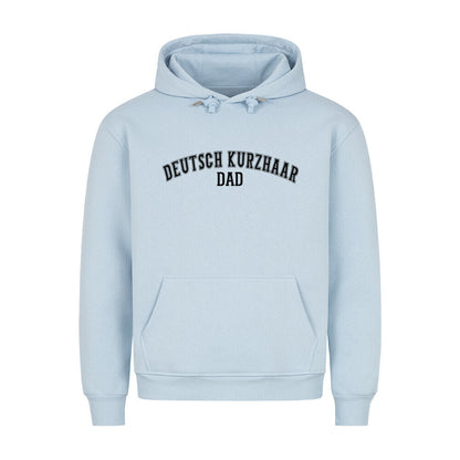 Premium Hoodie "Deutsch Kurzhaar - DAD" Babyblau – hunde-shirt.de
