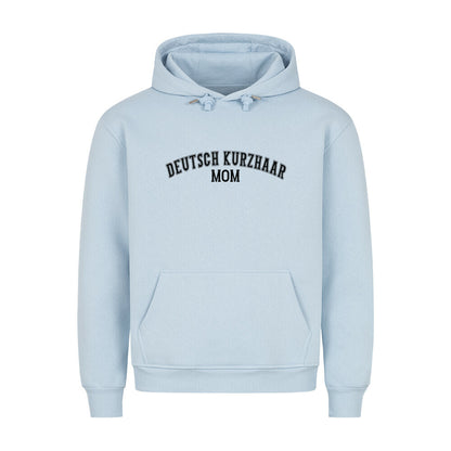 Premium Hoodie "Deutsch Kurzhaar - MOM" Babyblau – hunde-shirt.de