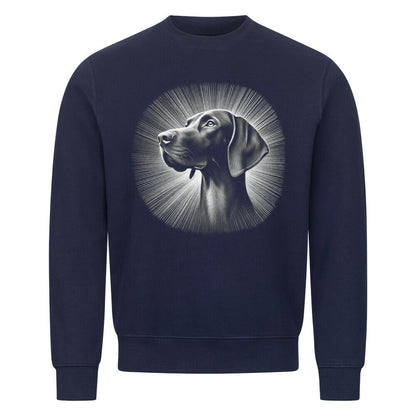 Premium Sweatshirt "Deutsch Kurzhaar - Shine" Navy Blue – hunde-shirt.de