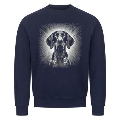 Premium Sweatshirt "Deutsch Kurzhaar - Bright" Navy Blue – hunde-shirt.de