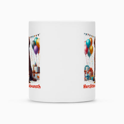 Tasse "Deutsch Langhaar- Herzlichen Glückwunsch" – hunde-shirt.de