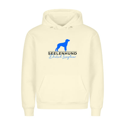 Premium Hoodie "Deutsch Langhaar- Seelenhund" Beige – hunde-shirt.de