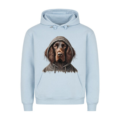 Premium Hoodie "Deutsch Langhaar- Hooded II" Babyblau – hunde-shirt.de