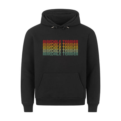 Premium Hoodie "Airedale Terrier - RETRO" Schwarz – hunde-shirt.de