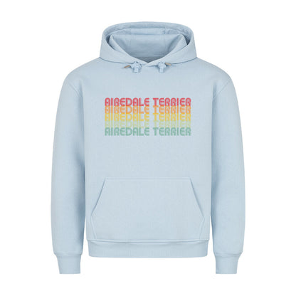 Premium Hoodie "Airedale Terrier - RETRO" Babyblau – hunde-shirt.de