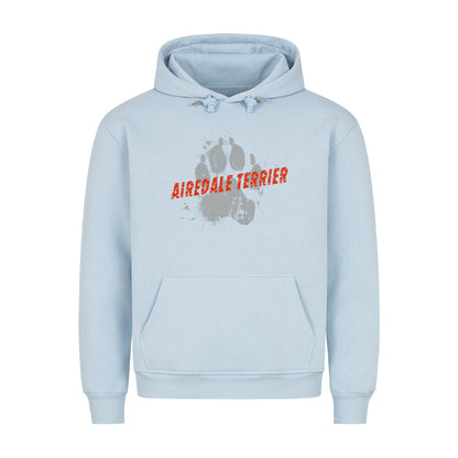 Premium Hoodie "Airedale Terrier - PAW" Babyblau – hunde-shirt.de