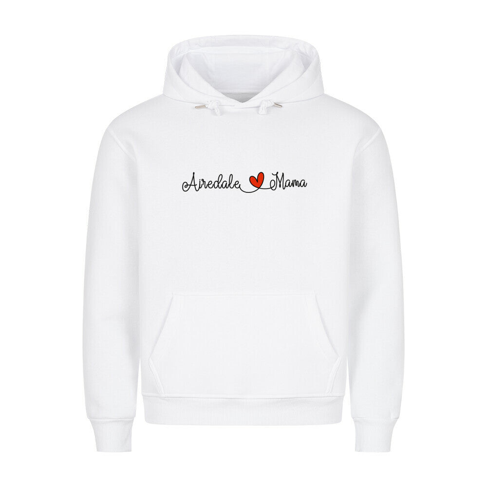 Premium Hoodie "Airedale Terrier - Mama" Weiß – hunde-shirt.de