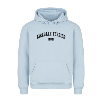 Premium Hoodie "Airedale Terrier - MOM" Babyblau – hunde-shirt.de