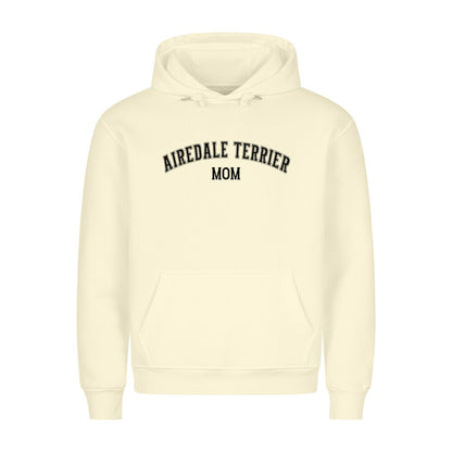 Premium Hoodie "Airedale Terrier - MOM" Beige – hunde-shirt.de