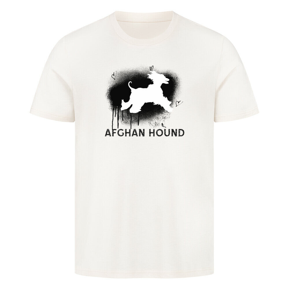 Premium T-Shirt "Afghanischer Windhund - Brush" Natural Raw – hunde-shirt.de